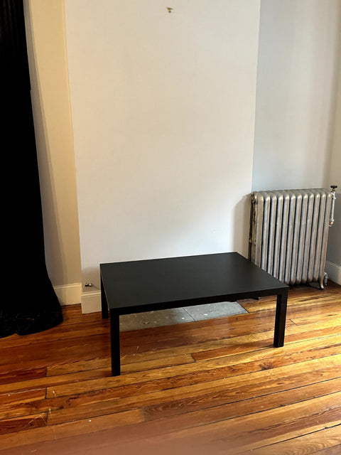 Black IKEA LACK Coffee Table, W31xL46xH18"