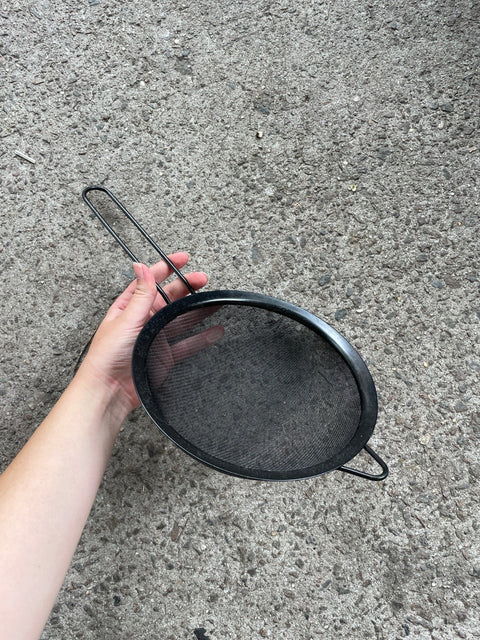 Black Kitchen Strainer