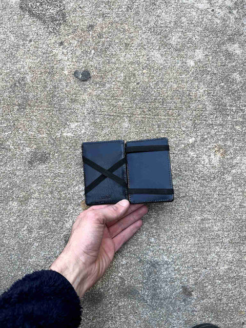 Black Leather Card Holder