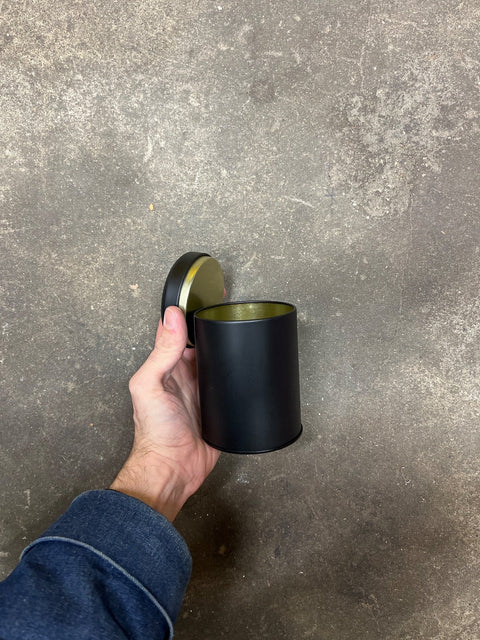 Black Lidded Tea Box