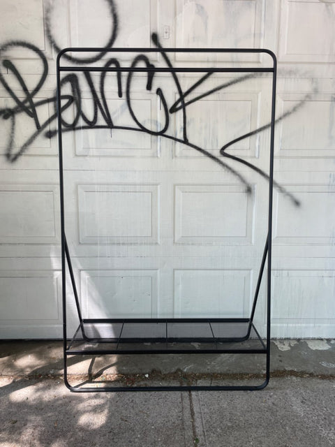 Black Metal Clothing Rack, 60x40”