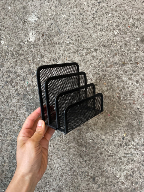 Black Metal Mail Organizer