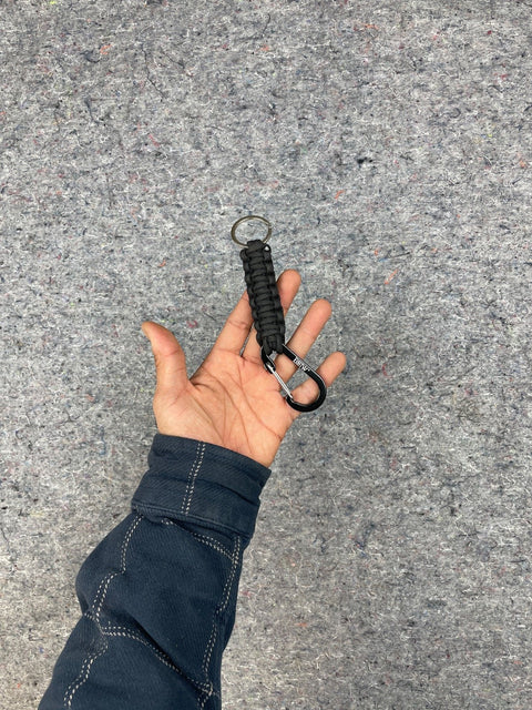 Black Paracord Keychain