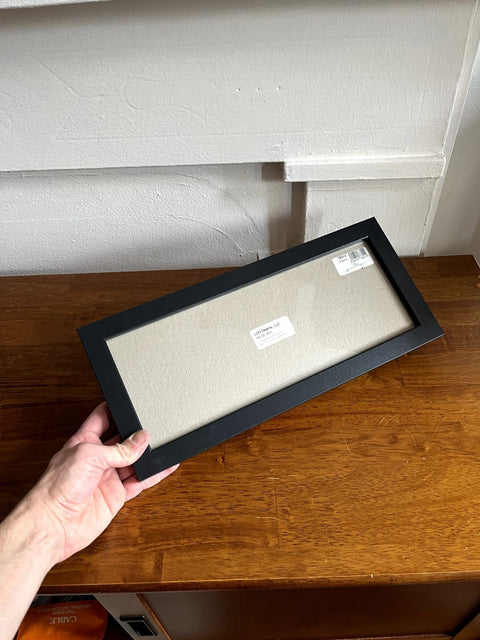 Black Rectangular Picture Frame, 15x7"