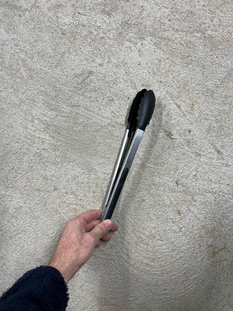 Black Silicone Tipped Tongs