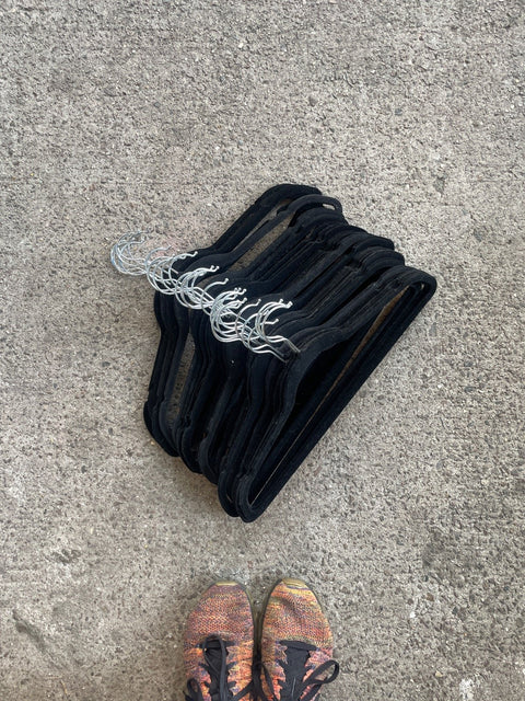 Black Velvet Clothes Hangers