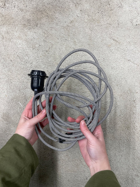 Black & White Lamp Cord
