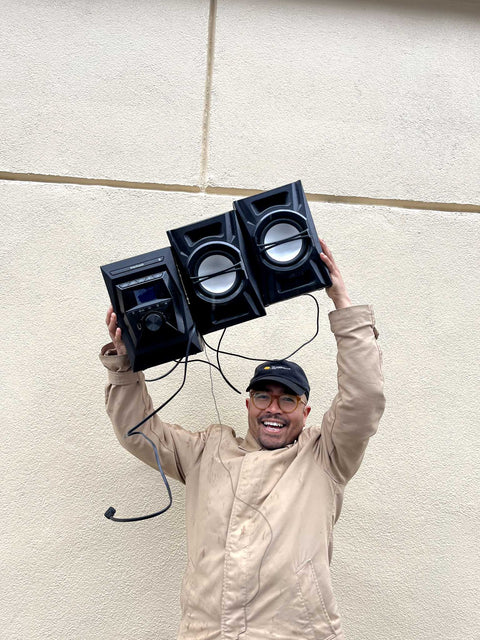 Blackweb Bluetooth Stereo System With 2 Speakers