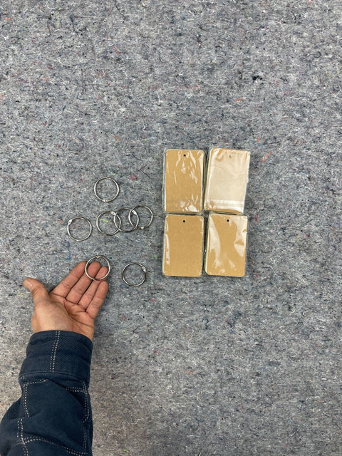 Blank Craft Tags And Rings