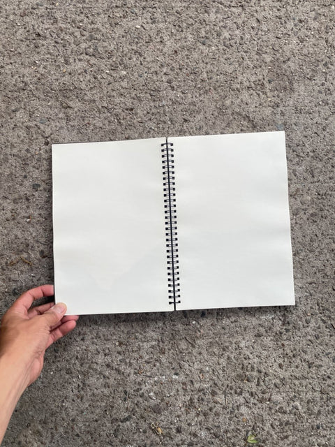 Blank Spiral Sketching Notebook