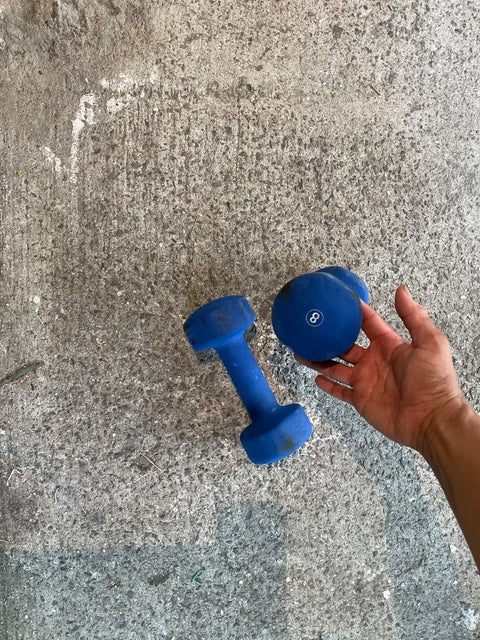 Blue 8lb Dumbbell