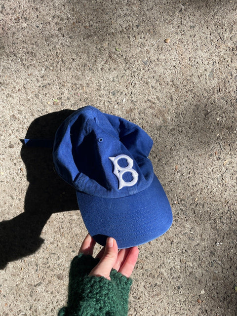 Blue Boston Baseball Hat
