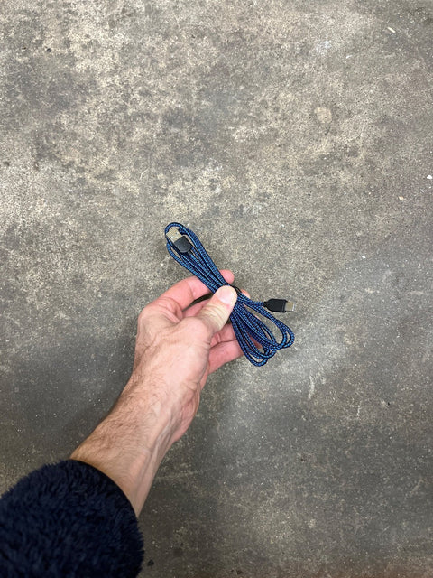 Blue Braided USB-C Cable