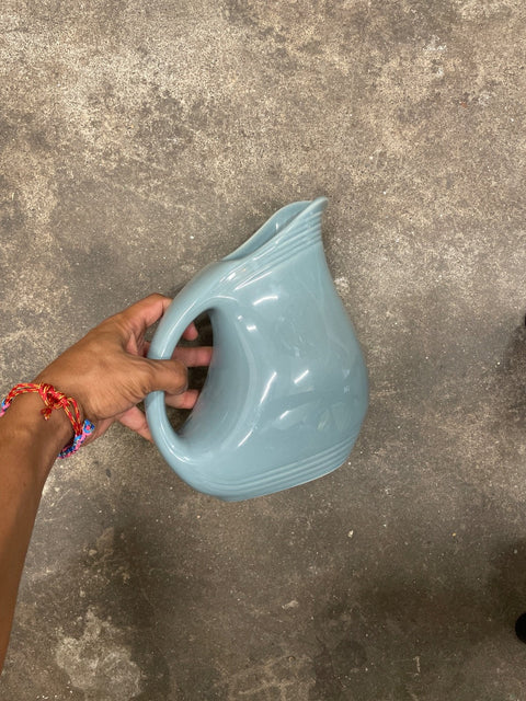 Blue Ceramic Pitcher
