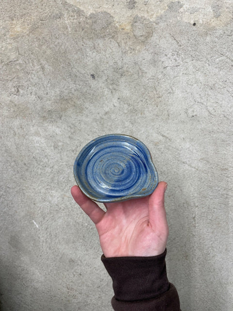 Blue Ceramic Spoon Rest