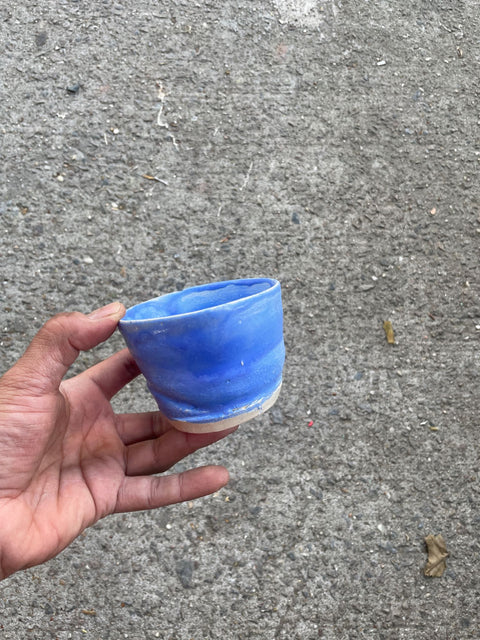 Blue Ceramic Tea Cup