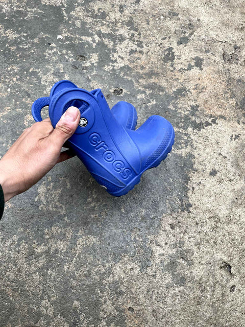 Blue Crocs, Sz 6c