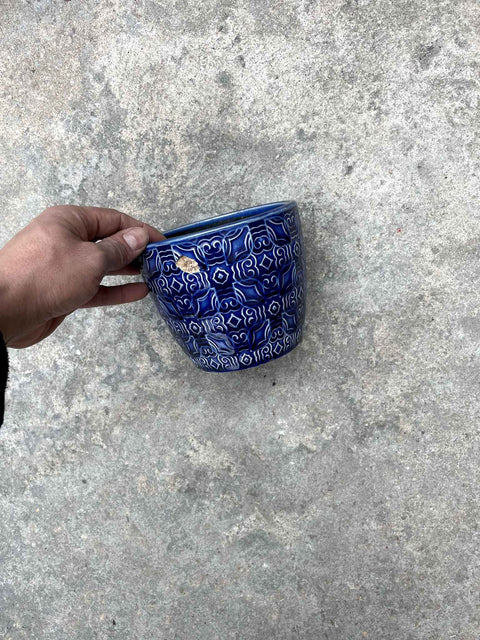 Blue Decorative Pot