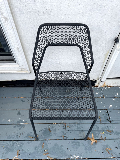 Blue Dot Metal Patio Chair 1