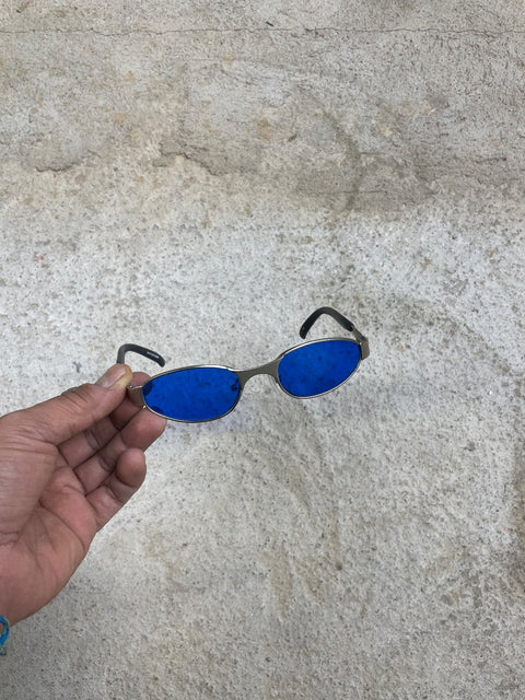 Blue Lensed Retro Sunglasses