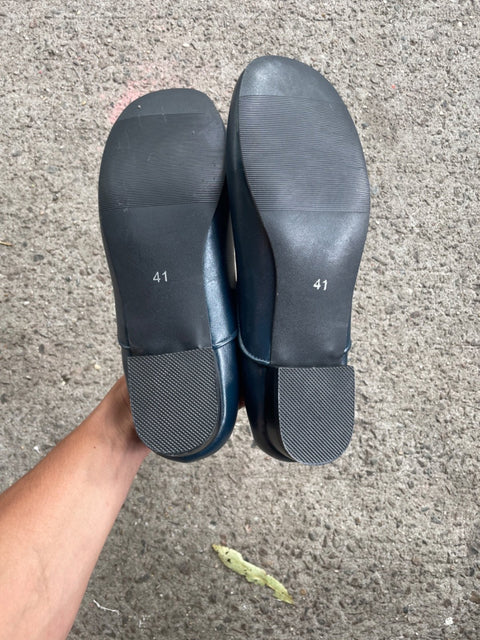 Blue Mary Jane Shoes, Sz 41EU