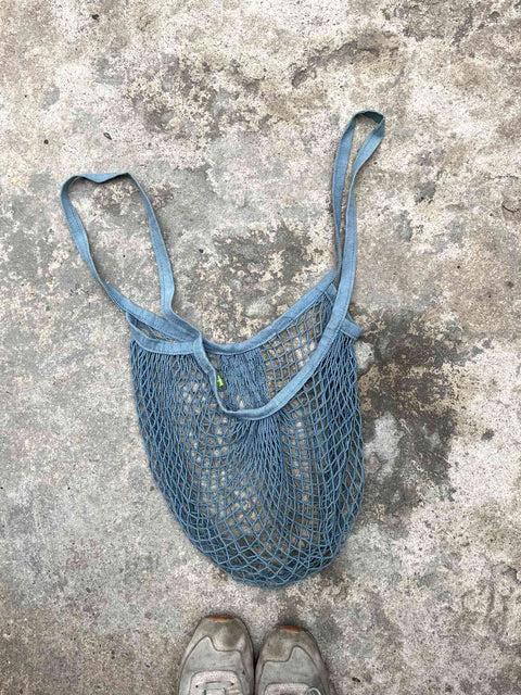 Blue Mesh Tote Bag
