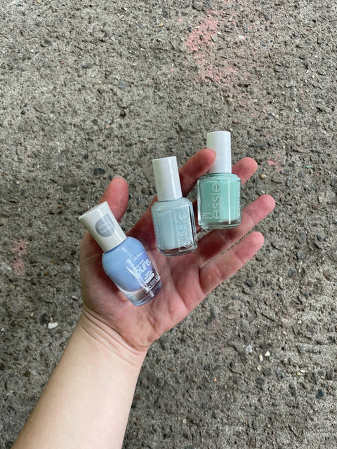 Blue Nail Polish Trio