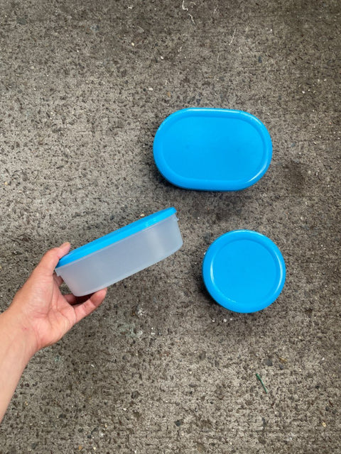 Blue Plastic Food Containers