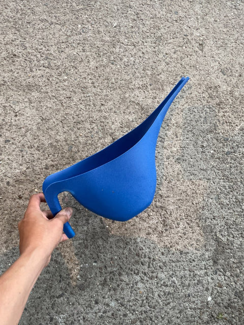 Blue Plastic Watering Can