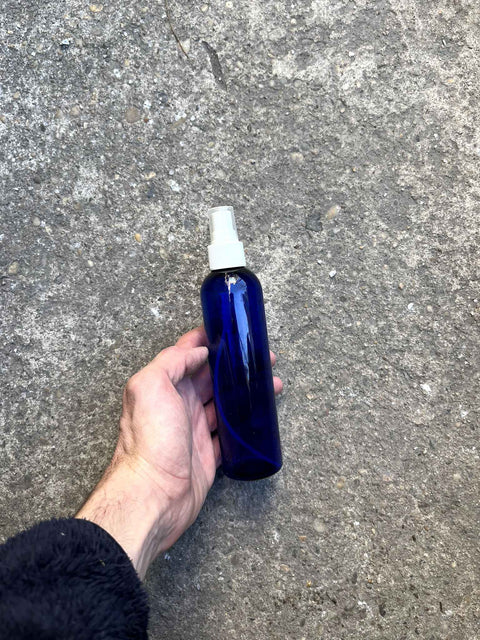 Blue Spray Plastic Bottle