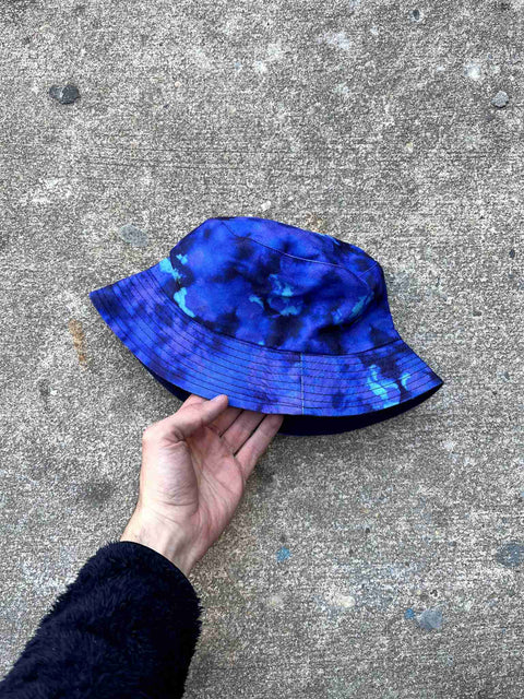 Blue Tie-Dye Bucket Hat