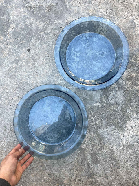 Blue Tinted Pyrex Pie Dishes