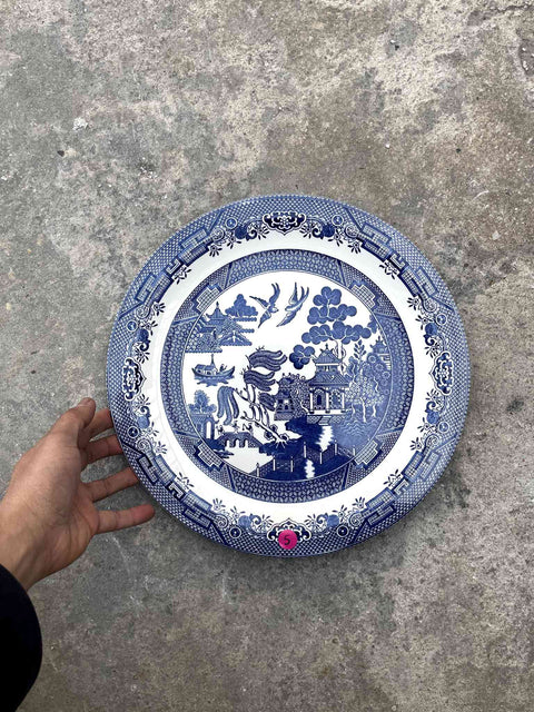 Churchill Blue Willow Plate