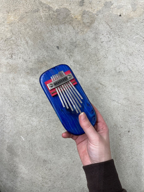 Blue Wooden Kalimba Instrument
