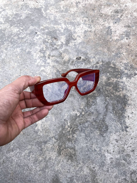 Bold Red & Blue Tinted Glasses