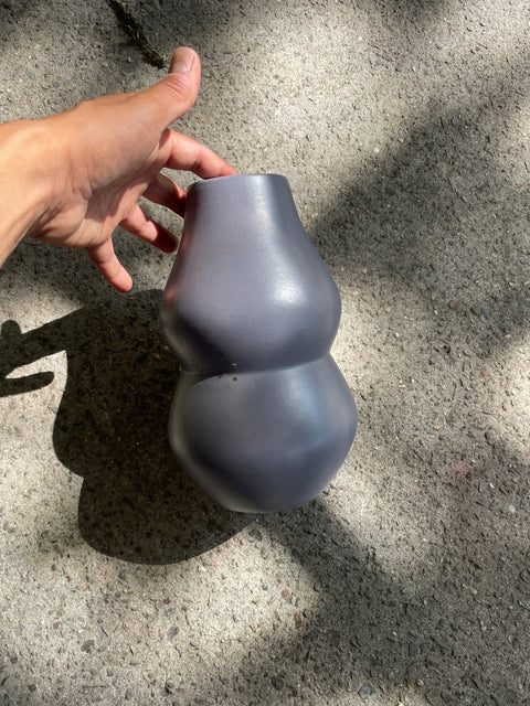 Bolero-esque Modern Ceramic Gray Vase