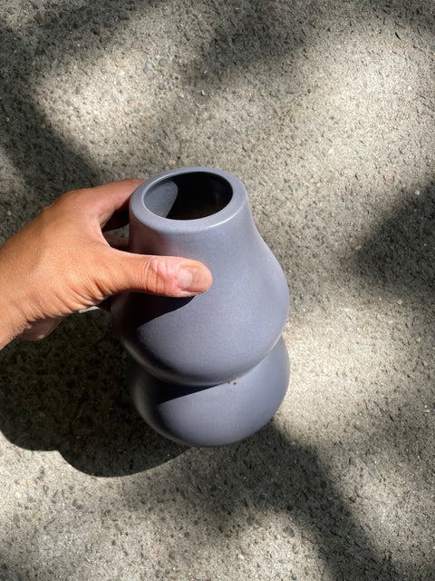 Bolero-esque Modern Ceramic Gray Vase