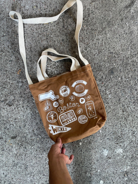 Boston Souvenir Canvas Tote