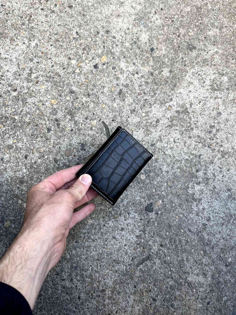 Brand New Black Outside Pink Inside Leather Wallet