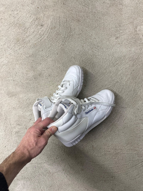 Brand New Reebok White High Top Sneakers, Size US 7M or EU 39
