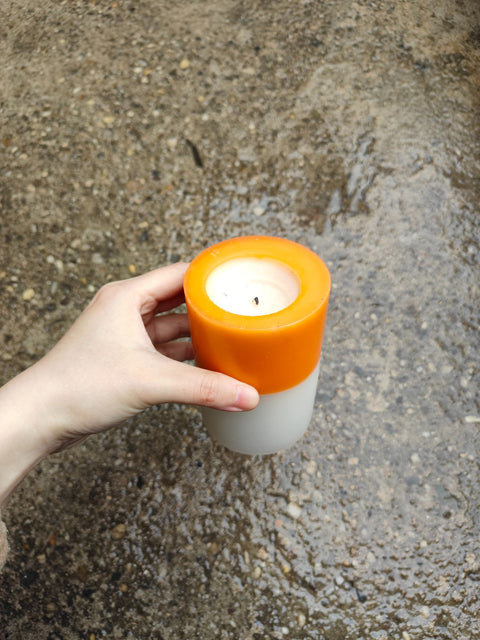 Bright Orange Candle