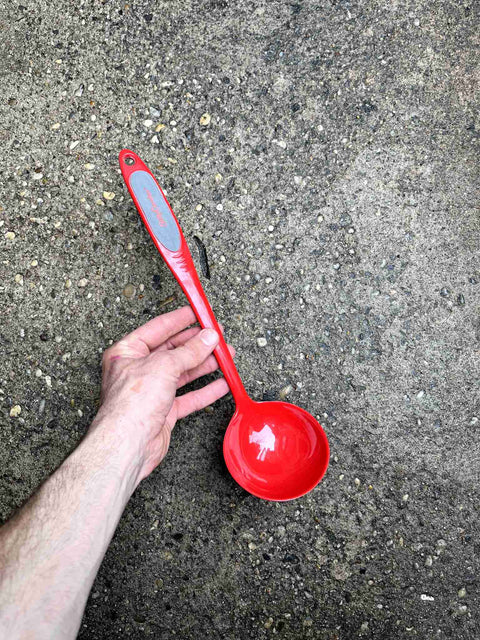 Bright Red Ladle