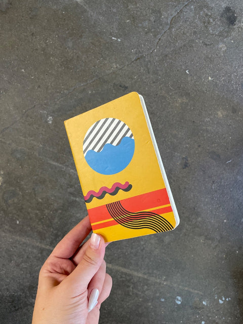Bright Retro Pocket Notebook