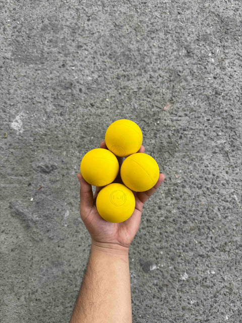 Bright Yellow Bouncing Balls