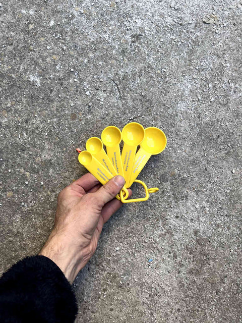 Bright Yellow Kitchen Aid Measuring Spoons