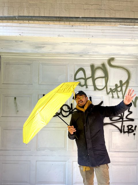 Bright Yellow Umbrella With Good Grip Handle (We Have 2!)
