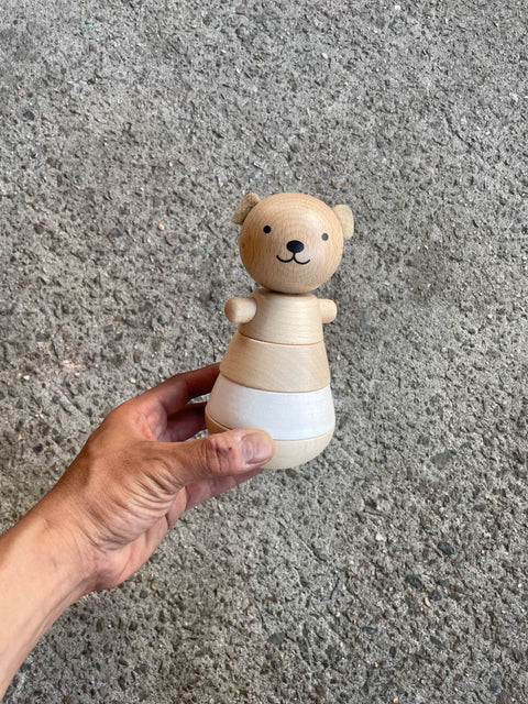 Briki Vroom Vroom Wooden Bear Toy