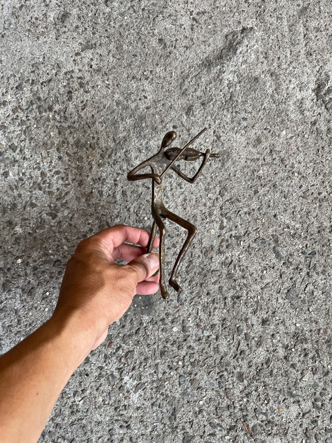 Bronze Musician Sculpture