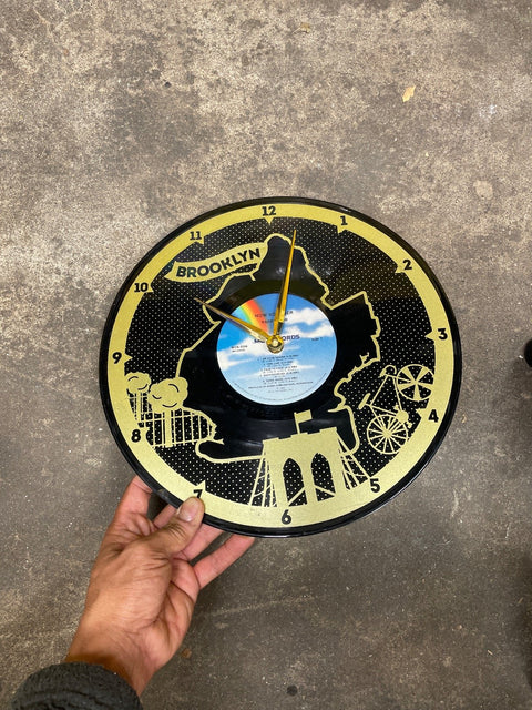 Brooklyn Record Wall Clock