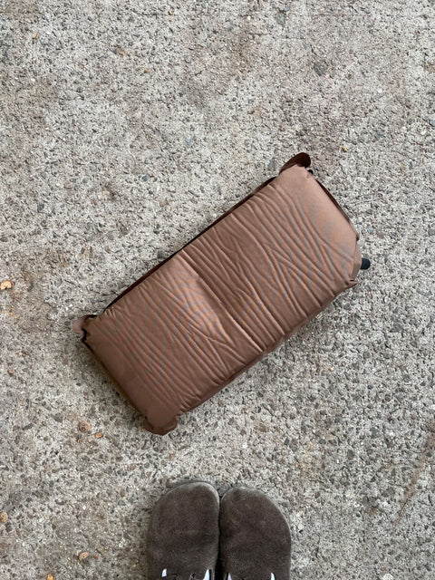 Brown Inflatable Camping Pillow